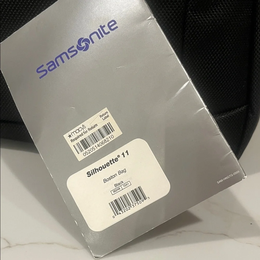 Samsonite NEW Silhouette Boston Bag Carry On Black